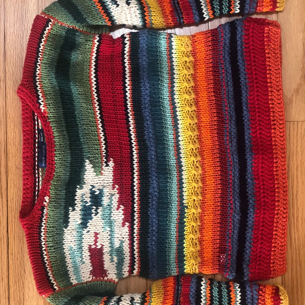Ralph Lauren kid’s handknit sweater M(8-10)